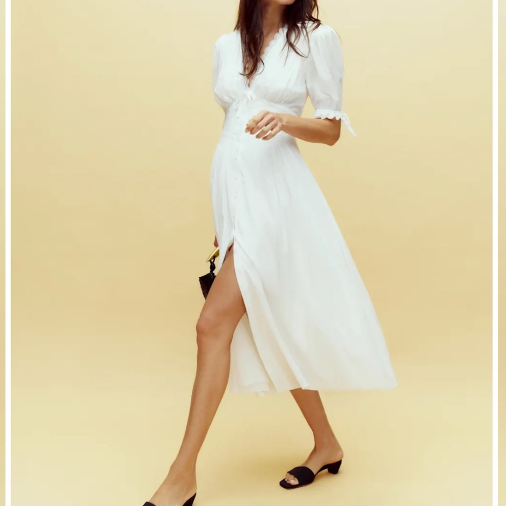 Reformation Ketra Dress Ivory - Size 8